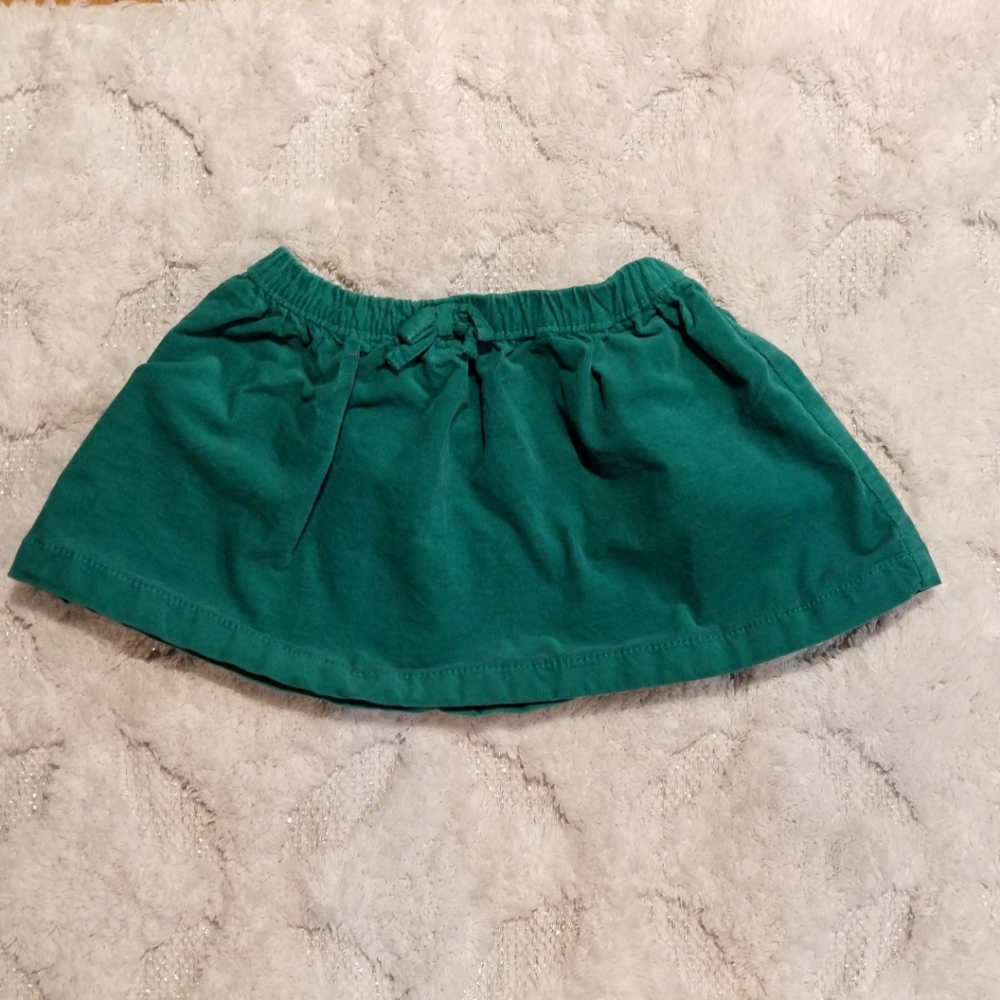 Toddler girls velvet skirt
